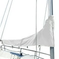 thumbnail image 1 of SavvyCraft Waterproof Mainsail Boom Cover, Heavy Duty 600D Sailboat Mainsail Cover UV protection Weather-Resistant, Boom Length 13'-14' White, 1 of 6
