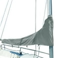 thumbnail image 1 of SavvyCraft Waterproof Mainsail Boom Cover, Heavy Duty 600D Sailboat Mainsail Cover UV protection Weather-Resistant, Boom Length 7'-8' Gray, 1 of 6