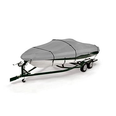 EliteShield Heavy Duty Boat Storage Cover - Fits 20-22 Ft V-Hull Runabouts/Bowriders