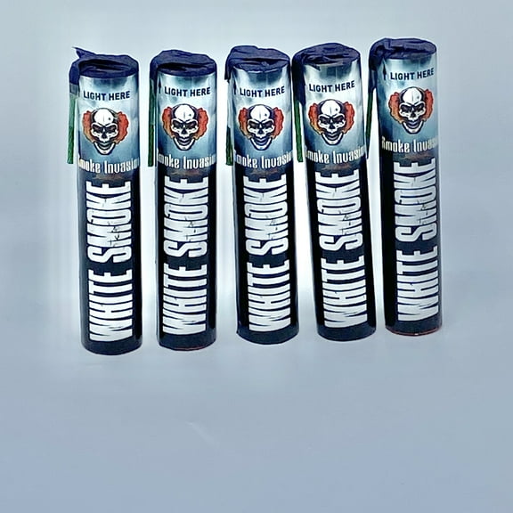 Savy Celebrations Color Smoke Effects White for Halloween, Weddings, Party, Gender Reveals 5 Pieces