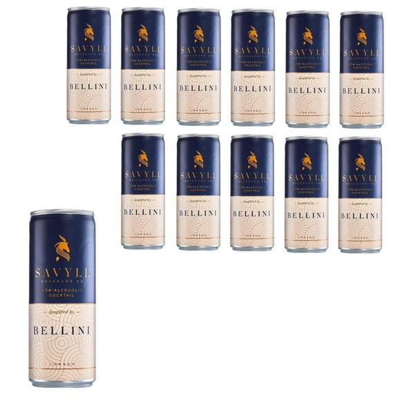 Savyll Bellini Non-Alcoholic, 8.5 OZ, 12 Pack