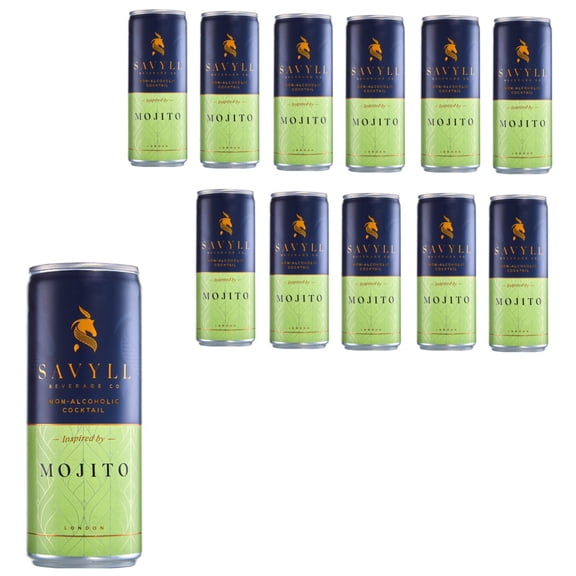 Savyll Mojito Non-Alcoholic, 8.5 OZ, 12 Pack