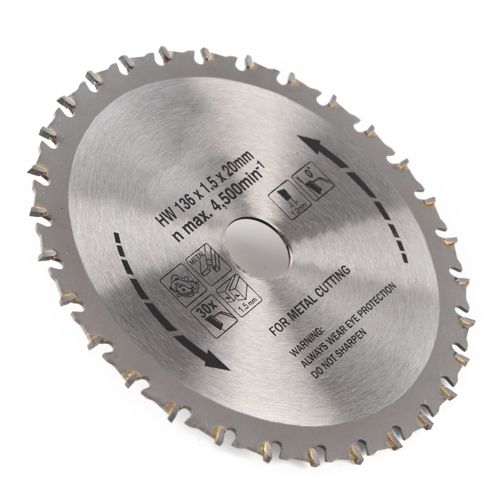 Saw Blade Circular Metal Cutting Disc Industry Hardware Tool 136 x 1.5 ...