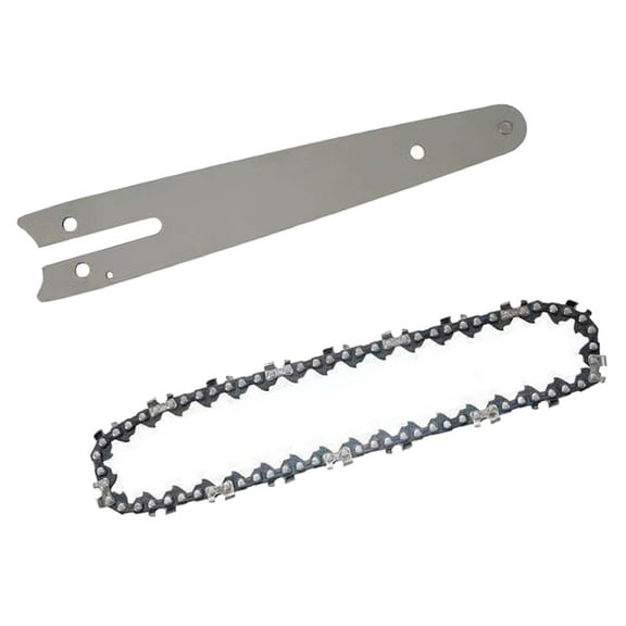 Saw Chain and Replacement Bar, Wear Resistant Chain for Chipboard, Wood Branch Cutting, Trimming, PVC 6Inch