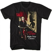 ZIBTES Saw Horror Movie T Shirt Your Choice Live Or Die Adult Short Sleeve T Shirts Vintage Style Graphic Tees Men