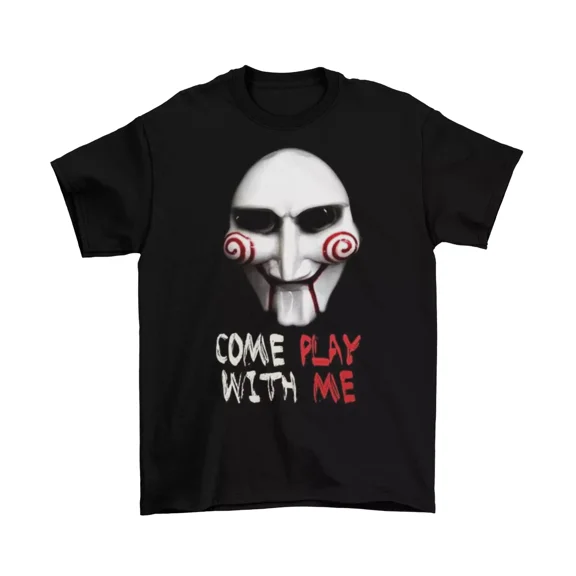Saw I Want To Play A Game T-Shirt Unisex Adult Cotton Jigsaw Halloween Sizes New | eBay