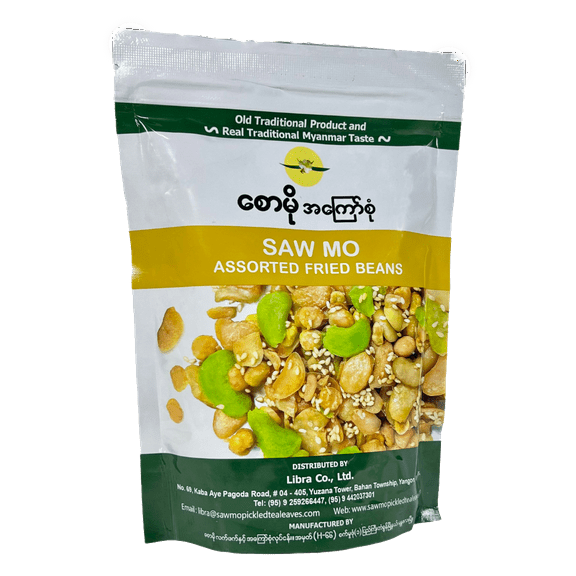 Saw Mo Assorted Fried Beans (Crunchy Mix) For Myanmar Tea Salad 240g ( )