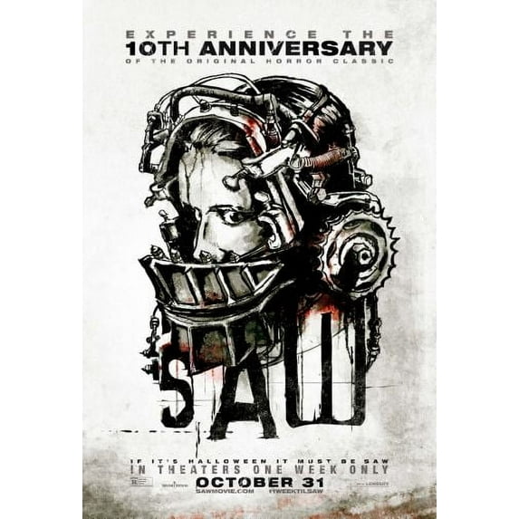 Saw Movie Poster 24Inch x 36Inch Poster Art Poster 24x36 Unframed, Age: Adults, Rectangle Best Posters