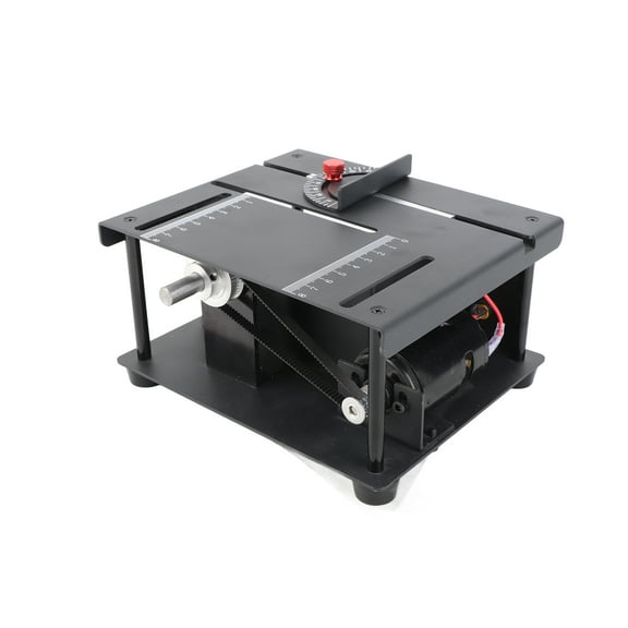 Saw Multi Functional Table Saw Mini Desktop Saw Cutter Electric Cutting Machine With Saw Blade Grinding Wheel Adjustable Speed Angle Adjustment 35MM Cutting Depth For Wood Plastic