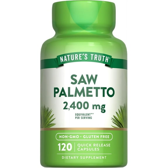 Saw Palmetto Extract | 2400 mg | 120 Capsules | Gluten Free | by Nature's Truth