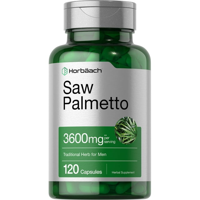 Saw Palmetto Extract 3600mg 120 Capsules by Horbaach