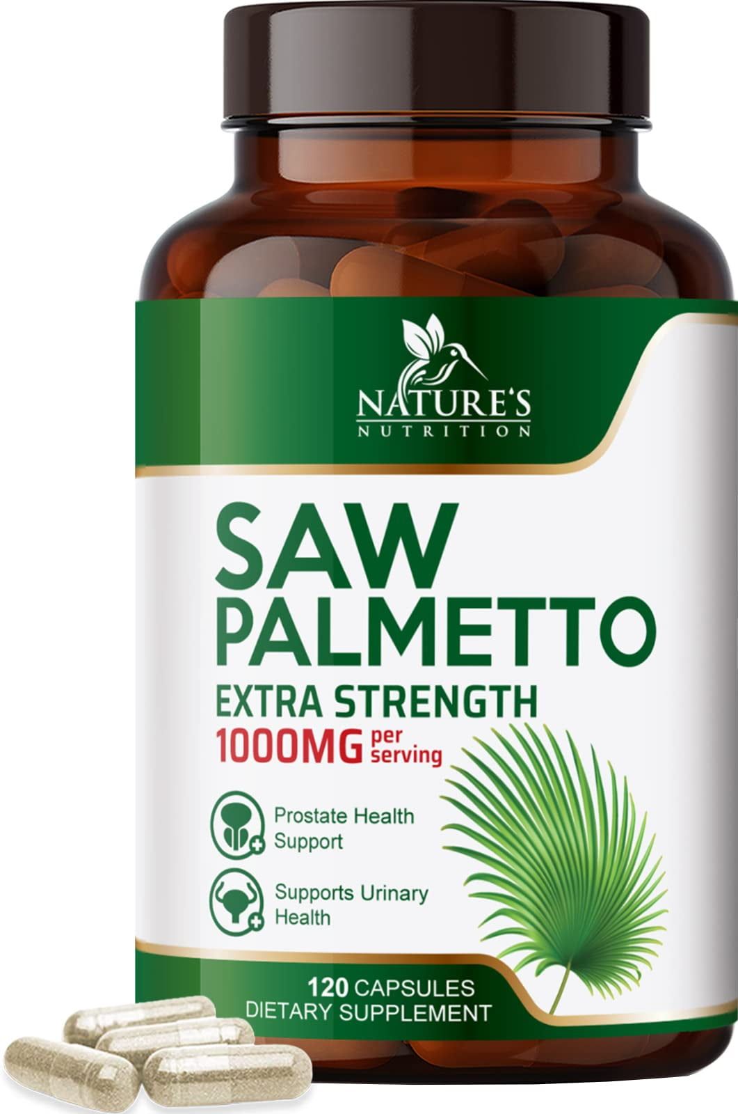 Saw Palmetto for Men 1000 MG Saw Palmetto Extract Men's Herbal