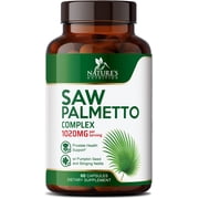 Saw Palmetto for Men - 3X Strength Prostate Health Supplements for Natural Mens Urinary Health Support - with Stinging Nettle and Pumpkin Seed Extract - Prostate & Hair Health Support - 60 Capsules