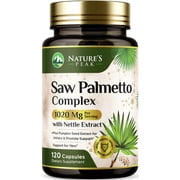 Saw Palmetto Prostate Health Supplements for Men 1000mg - 3X Strength with Pumpkin Seed, DHT Blocker Urinary Health and Prostate Support for Mens Health, Vegan, Non-GMO, Bottled in USA - 120 Capsules