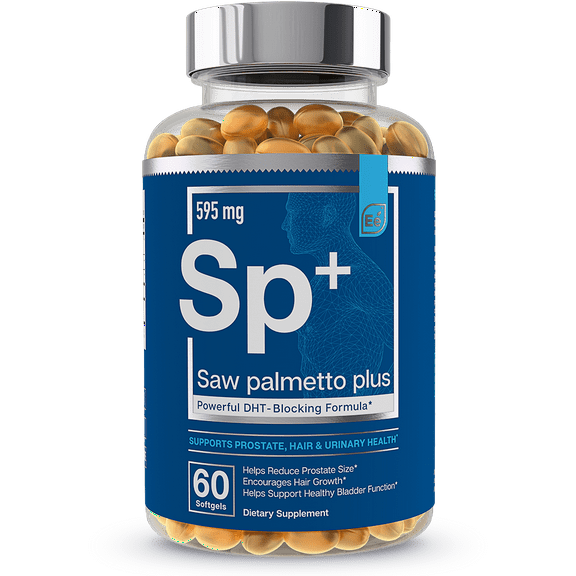 Saw Palmetto Plus - Prostate Health Supplement for Men with Pumpkin and Cranberry Seed Oil | Supports Bladder and Urinary Health by Essential Elements - 60 Softgels
