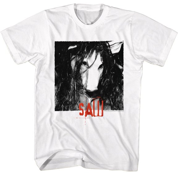 Saw Pig Mask White T-Shirt