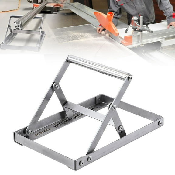 Saw Stand (Roller Support, Tool Stand), Adjustable Roller Stand, Foldable, For Cutting Machines, Sturdy Support, Portable For Workshops, Meiiso