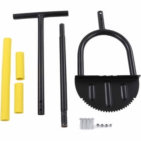 Saw-Tooth Edger Lawn Tool, Half Moon Lawn Edger with T-Grip, Sidewalk Grass Long Handled Step Edger, 42.7IN
