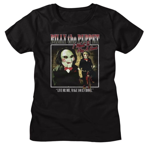 Saw Two Image Square Black Women's T-Shirt