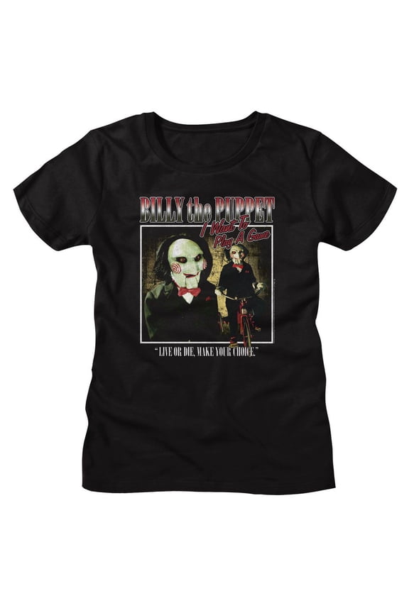 Saw Two Image Square Black Women's T-Shirt