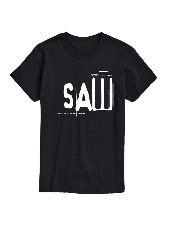- White Logo Men's Short Sleeve Graphic T-Shirt