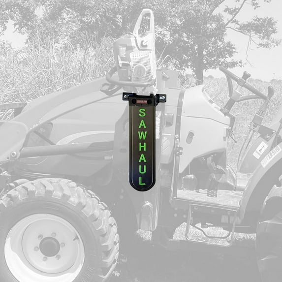 SawHaul Universal Chainsaw Carrier Fixed Mount Kit for Tractors 20" Bar Made in USA