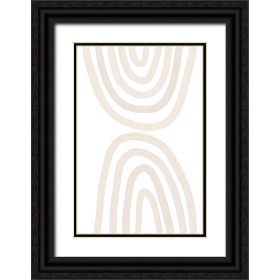 Sawall, Anastasia 13x18 Black Ornate Wood Framed with Double Matting Museum Art Print Titled - Beige Rainbow