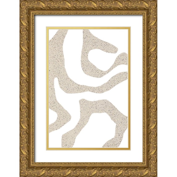 Sawall, Anastasia 13x18 Gold Ornate Wood Framed with Double Matting Museum Art Print Titled - Bold Shapes