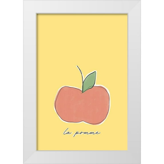 Sawall, Anastasia 13x18 White Modern Wood Framed Museum Art Print Titled - La Pomme