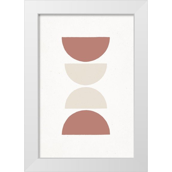 Sawall, Anastasia 17x24 White Modern Wood Framed Museum Art Print Titled - Rust and Sand - Lungo