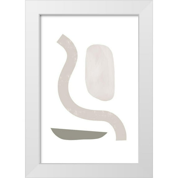 Sawall, Anastasia 17x24 White Modern Wood Framed Museum Art Print Titled - Shapes in Harmony