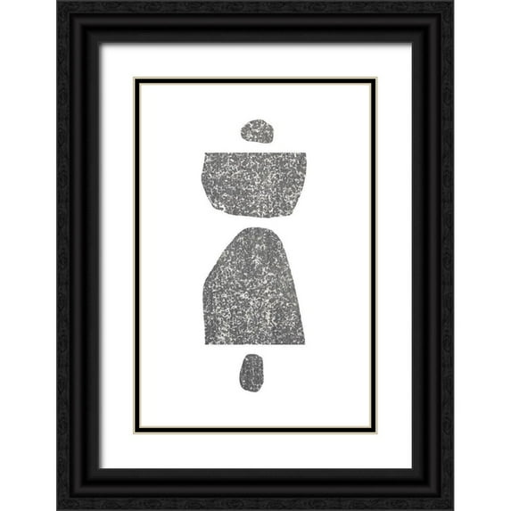 Sawall, Anastasia 23x32 Black Ornate Wood Framed with Double Matting Museum Art Print Titled - Textured Shapes