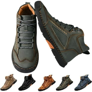 Sawbehind Mens Boots - Sawbehind Men's Comfortable Handmade Leather Boots,2025 New Waterproof,Arch Support,Spacious Toe Box