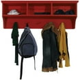thumbnail image 1 of Sawdust City Storage Shelf with Cubbies and Pegs- Red, 1 of 3