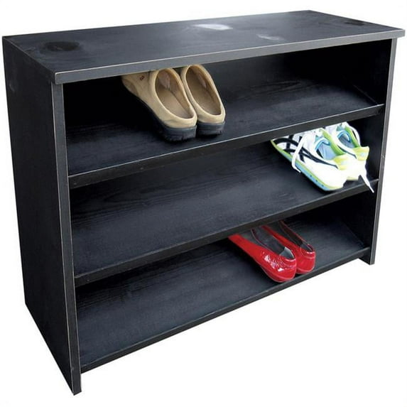 Sawdust City Wooden Shoe Rack- Antique Cream