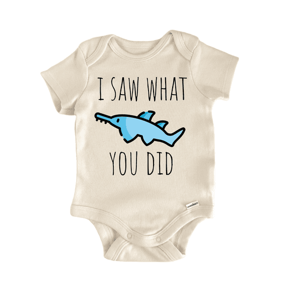 Sawfish Shark Fish Ocean Newborn Baby Bodysuit