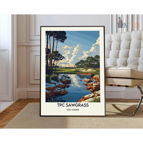 Sawgrass Golf Ponte Vedra Poster Unframed Paper Print