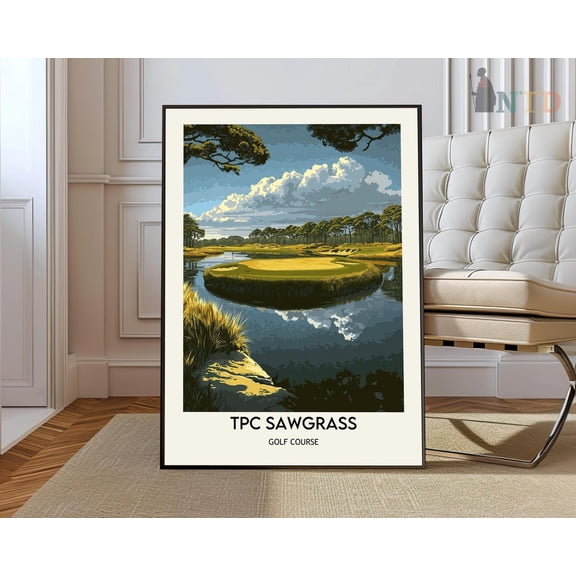 Sawgrass Stadium Course Florida Poster, Unframed Paper Poster 8x10in