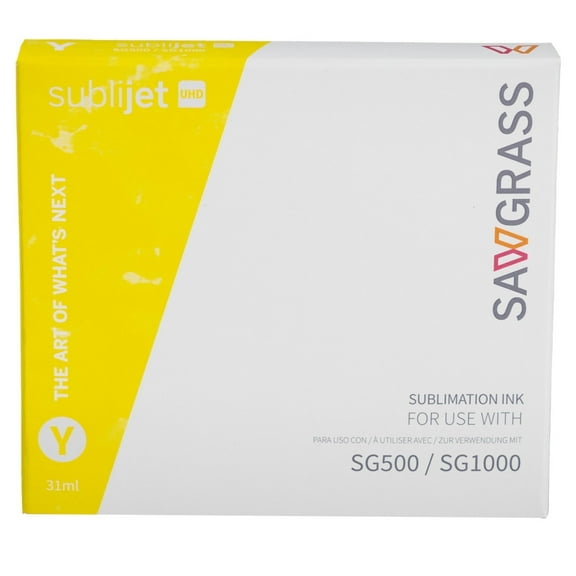 Sawgrass SubliJet UHD Sublimation Ink Cartridge for SG500 & SG1000 Sublimation Printers (31mL 1-Pack – Yellow)