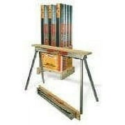 Fulton Heavy-Duty Galvanized Steel Folding Sawhorse - 36-In.   Heavy-Duty Construction, Professional Use