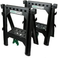 Sawhorses 2 Pack Folding Heavy Duty, WeatherResistant Lightweight