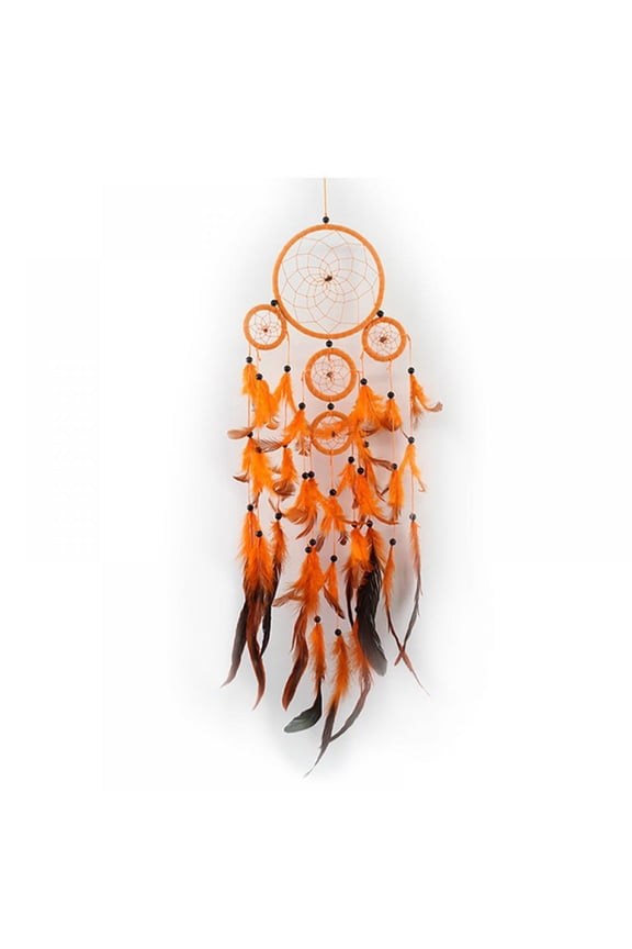 Large Dream Catcher, Macrame Wall Hanging Boho Dreamcatcher with Feather Leaf Big Woven Bohemian Dream Catchers
