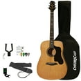 thumbnail image 1 of Sawtooth Acoustic Guitar Beginner Bundle, Includes Tuner, Bag, Wall Hanger, Strap, Picks and Hundreds of Lessons, 1 of 11