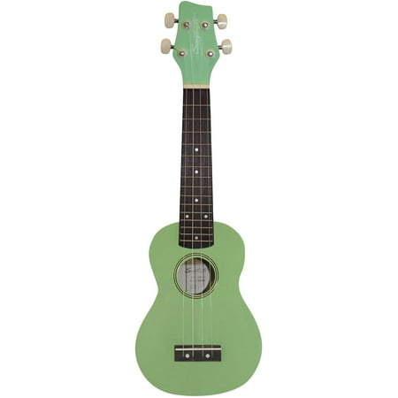 Sawtooth Basswood Soprano Ukulele, Surf Green
