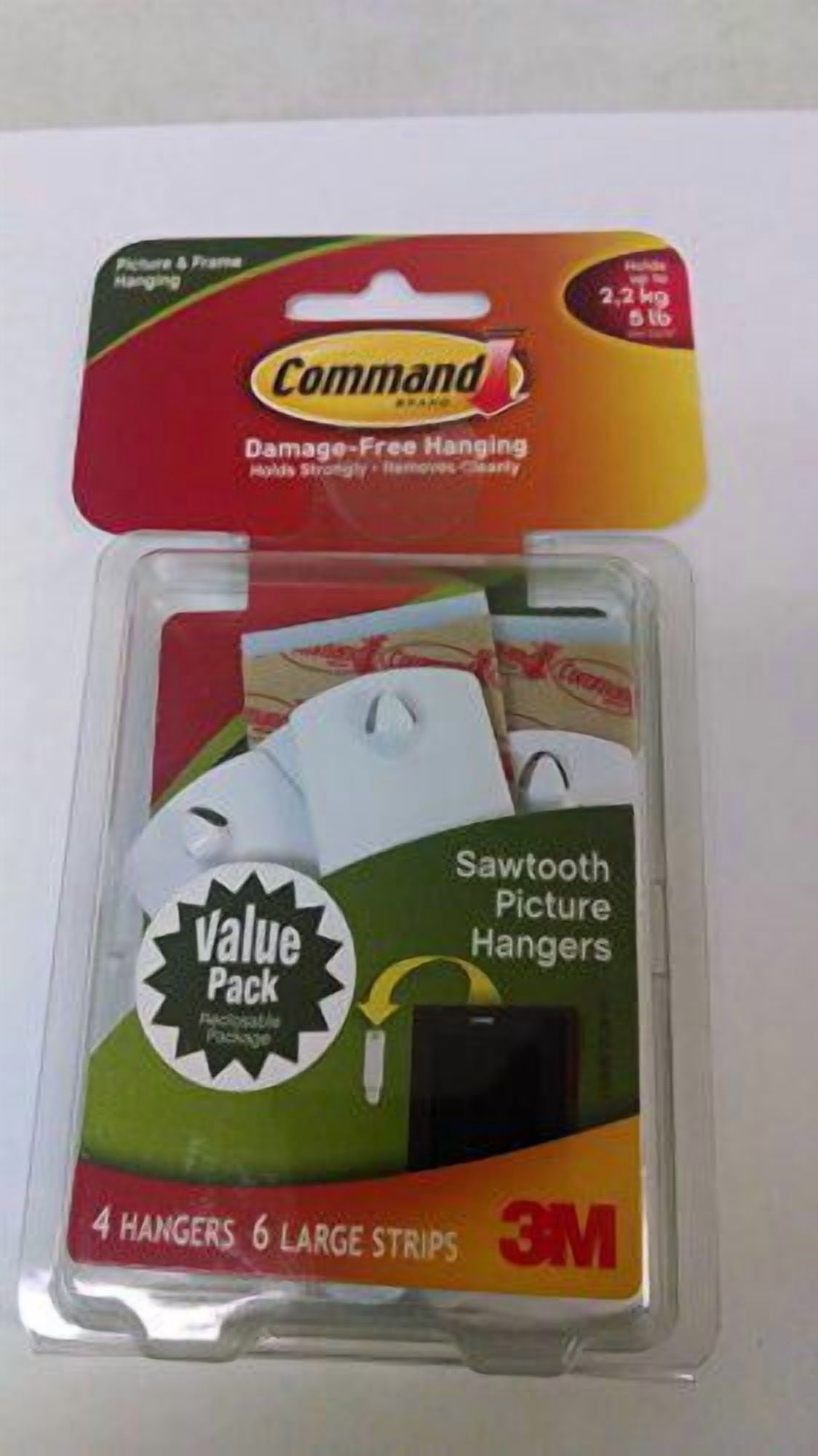 Sawtooth Hook, Plastic, 1/16 in, PK3