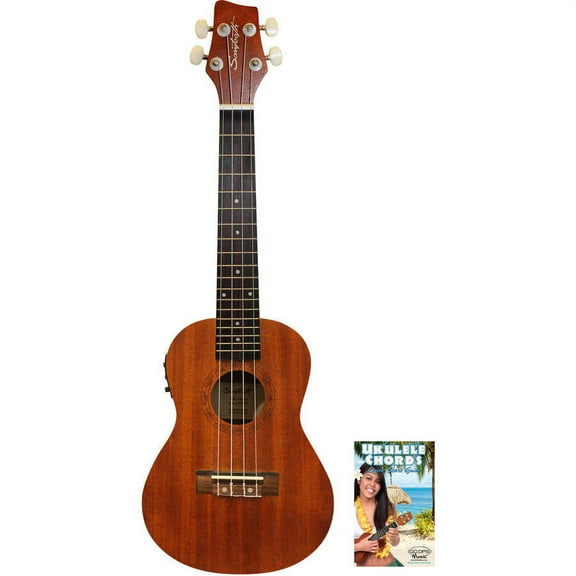 Sawtooth Mahogany Series Concert Ukulele with Preamp and Quick Start Guide