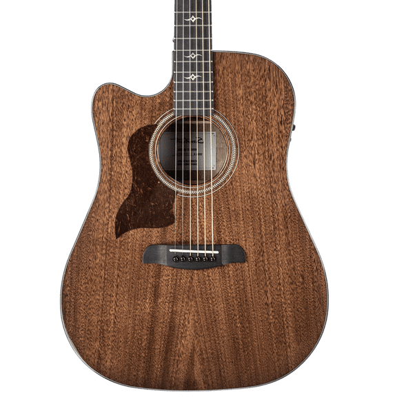 Sawtooth Mahogany Series Left-Handed Dreadnought Cutaway Acoustic Electric Guitar with Mahogany Back and Sides