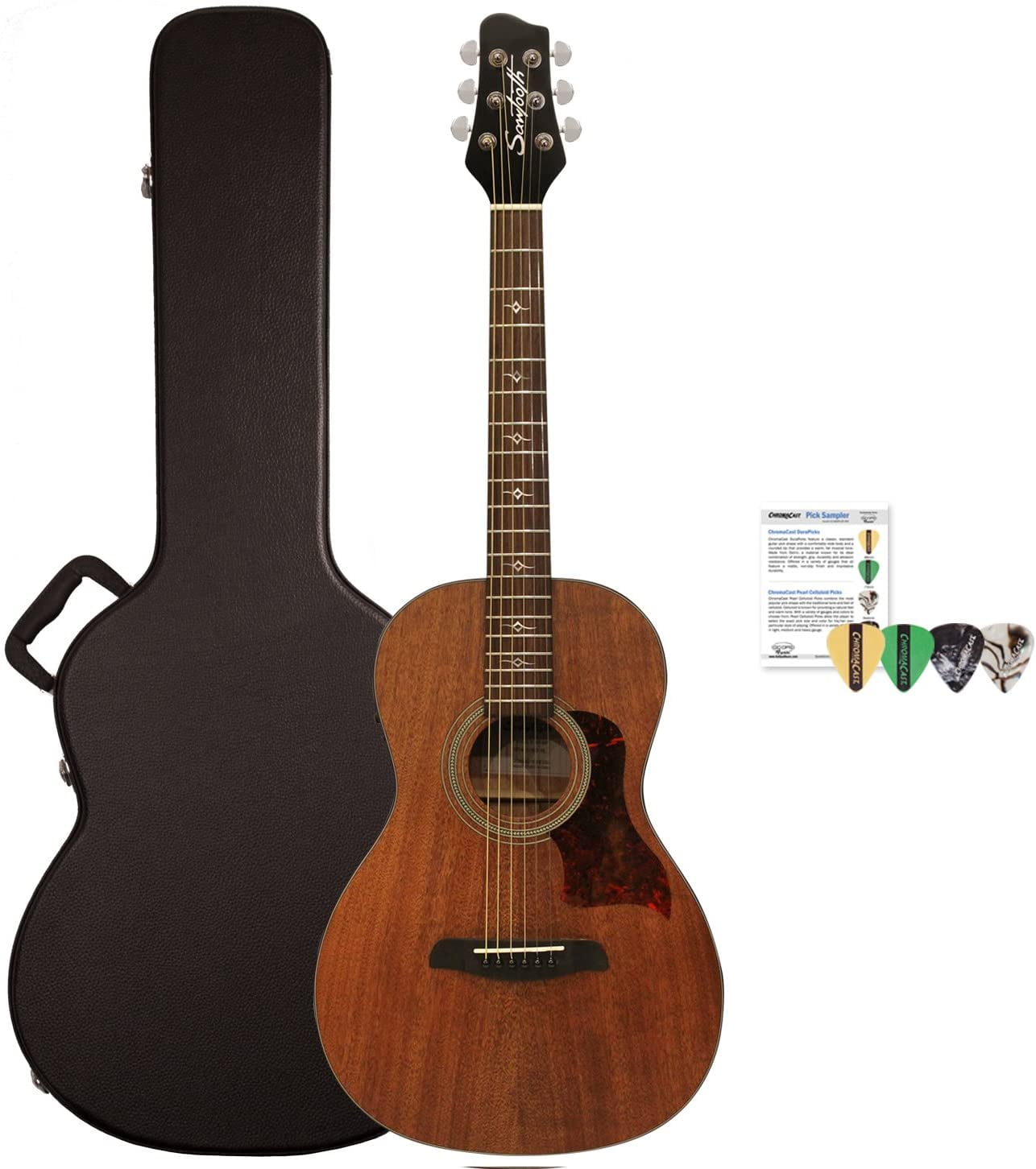 Acoustic electric 2024 parlor guitar