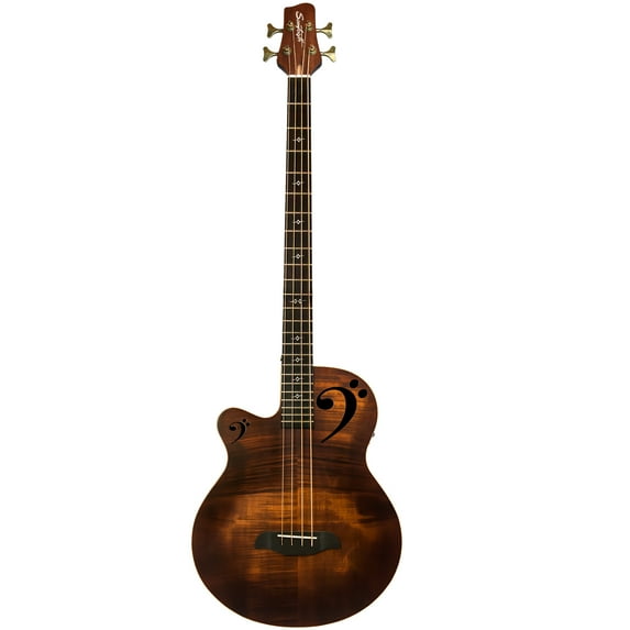 Sawtooth Rudy Sarzo Signature Left-Handed Acoustic-Electric Bass Guitar