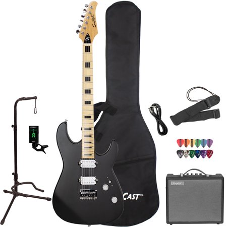 Sawtooth ST-M24 Satin Black Electric Guitar Player's Pack